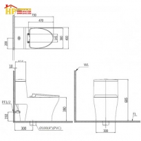 BÀN CẦU KHỐI NẮP CƠ CAESAR CD1356+TAF060 CHÍNH HÃNG