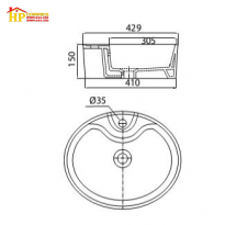 CHẬU LAVABO ĐẶT BÀN VIGLCERA CD19 CHÍNH HÃNG