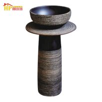 CHẬU LAVABO  SỨ MỸ THUẬT CÓ CHÂN CĐC04