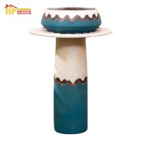 CHẬU LAVABO SỨ NGHỆ THUẬT CÓ CHÂN CĐC-06