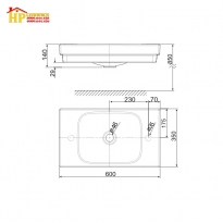 CHẬU LAVABO ĐẶT BÀN AMERICAN STANDARD  WP-F648 CHÍNH HÃNG