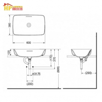 CHẬU LAVABO ĐẶT BÀN TOTO PJS06WE#MW CHÍNH HÃNG 