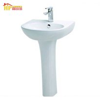 LAVABO TREO TƯỜNG CHÂN ĐỨNG CAESARL2140+P2445 CHÍNH HÃNG