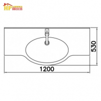 CHẬU LAVABO ĐẶT BÀN CAESAR LF5324 CHÍNH HÃNG