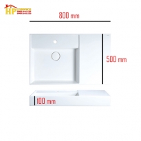 CHẬU LAVABO ĐẶT BÀN CAESAR LF5382  CHÍNH HÃNG