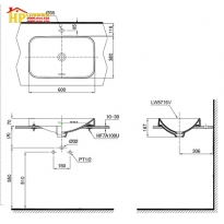 CHẬU LAVABO ĐẶT BÀN TOTO LT5716 CHÍNH HÃNG