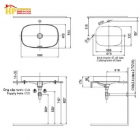 CHẬU LAVABO RỬA MẶT INAX AL-642V CHÍNH HÃNG