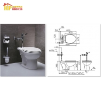 BÀN CẦU TIỂU NỮ CAESAR CP1333 CHÍNH HÃNG
