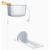 BÀN CẦU XỔM KÉT NƯỚC TREO TƯỜNG CAESAR CS1280 CHÍNH HÃNG