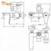 SEN TẮM NÓNG LẠNH AMERICAN STANDARD  WF-0972 CHÍNH HÃNG