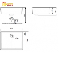 CHẬU LAVABO ĐẶT BÀN AMERICAN STANDARD WP-F611 CHÍNH HÃNG