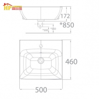 CHẬU LAVABO BÁN ÂM AMERICAN STANDARD WP-F301 CHÍNH HÃNG