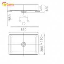 CHẬU LAVABO ĐẶT BÀN  AMERICAN STANDARD  WP-F412  CHÍNH HÃNG