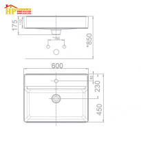 CHÂU LAVABO ĐẶT BÀN AMERICAN STANDARD  WP-F420 CHÍNH HÃNG