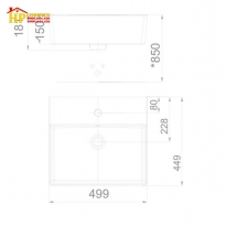 CHẬU LAVABO ĐẶT BÀN AMERICAN STANDARD  WP-F613 CHÍNH HÃNG