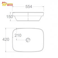 CHẬU LAVABO ĐẶT BÀN AMERICAN STANDARD  WP-F646 CHÍNH HÃNG