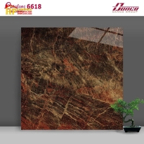 Gạch Lát Nền 60x60 Bóng Kiếng Catalan Màu Nâu Đỏ