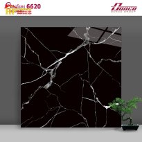 Gạch Ốp Lát 60x60 Catalan Đen Vân Trắng 