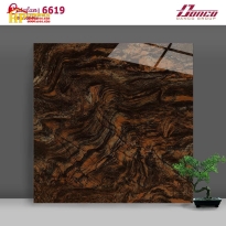 Gạch Ốp Lát Catalan 60x60 Bóng Kiếng Vân Đá Nâu