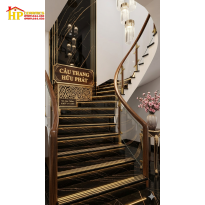 GẠCH CẦU THANG 47X120 ĐEN HUYỀN BÍ KHẮC KIM KK07 NHẬP KHẨU CAO CẤP 