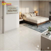 GẠCH LÁT NỀN 100X100 VÂN MÂY KEM NHẠT GSMC101003 CAO CẤP 