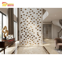 GẠCH TRANG TRÍ 30X60 VẨY CÁ TRẮNG VÀNG TRÁNG GƯƠNG 04 NHẬP KHẨU CAO CẤP