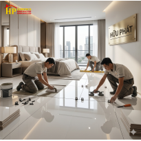 GẠCH LÁT NỀN 100X100 TRẮNG VÂN XÁM NHẸ 101001 CAO CẤP