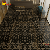 GẠCH TRANG TRÍ 30X30 SẮC MÀU ĐEN KHẮC KIM VÀNG HỌA TIẾT HÌNH THOI NHỎ ĐAN XEN NHẬP KHẨU CAO CẤP 