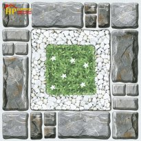 GẠCH LÁT SÂN VƯỜN 50X50 CỎ GIỮA VIỀN SỎI 5406 CAO CẤP GIÁ RẺ