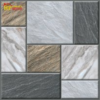 GẠCH LÁT SÂN VƯỜN 50X50 VÂN ĐÁ NÂU XÁM ĐẬM LỢT GHÉP 5807 CAO CẤP GIÁ RẺ