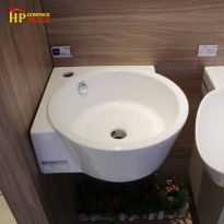 CHẬU LAVABO GÓC TREO TƯỜNG CAESAR LF5238 CHÍNH HÃNG