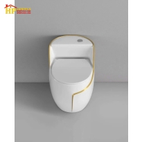 BÀN CẦU KHỐI QUẢ TRỨNG MÀU TRẮNG CHỈ VÀNG NHẬP KHẨU CAO CẤP GIÁ RẺ