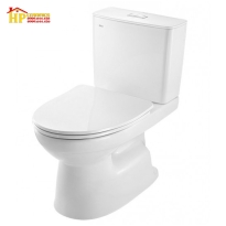 BÀN CẦU HAI KHỐI INAX 2 CHẾ ĐỘ C514VAN CHÍNH HÃNG