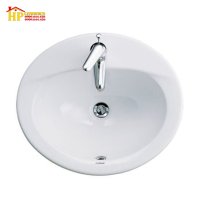 CHẬU LAVABO ÂM BÀN CAESAR L5018S CHÍNH HÃNG
