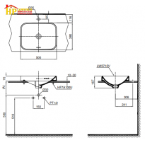 CHẬU LAVABO ĐẶT BÀN TOTO LT5715 CHÍNH HÃNG