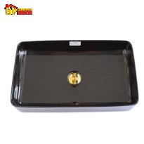 LAVABO SỨ ĐEN ĐỂ BÀN L6035