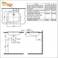 CHẬU LAVABA ÂM BÀN TOTO L762 CHÍNH HÃNG