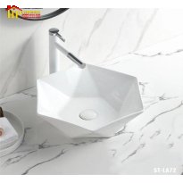 LAVABO ĐẶT BÀN LỤC GIÁC LA-72 CAO CẤP GIÁ RẺ