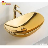 LAVABO ĐẶT BÀN THUYỀN VÀNG LA105 CAO CẤP GIÁ RẺ