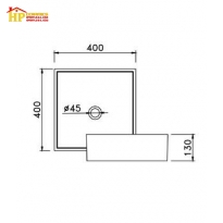 CHẬU LAVABO ĐẶT BÀN CAESAR  LF5252 CHÍNH HÃNG