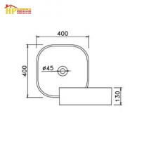 CHẬU LAVABO ĐẶT BÀN CAESAR LF5256 CHÍNH HÃNG