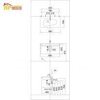 TỦ LAVABO CAESAR LF5368+EH05368ADV CHÍNH HÃNG