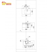 TỦ LAVABO CAESAR LF5374+EH05374AV CHÍNH HÃNG