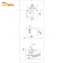 TỦ LAVABO CAESAR LF5382+EH05382AV CHÍNH HÃNG