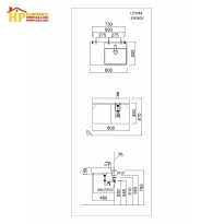 TỦ LAVABO CAESAR LF5384+EH05382AV CHÍNH HÃNG