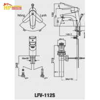 VÒI LAVABO NÓNG LẠNH INAX LFV-112S CHÍNH HÃNG