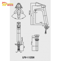 VÒI LAVABO NÓNG LẠNH INAX LFV-112SH CHÍNH HÃNG