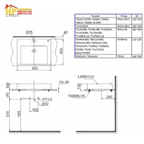 CHẬU LAVABO ĐẶT BÀN TOTO LT951C CHÍNH HÃNG