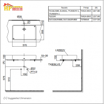 CHẬU LAVABO ĐẶT BÀN TOTO LT952 CHÍNH HÃNG