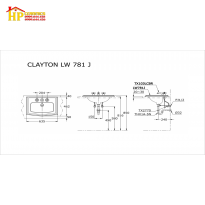 CHẬU LAVABO DƯƠNG BÀN TOTO  LW781CJ CHÍNH HÃNG